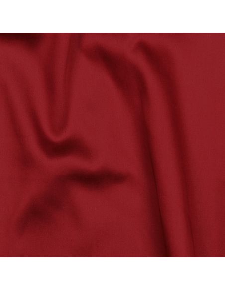 Tessuto satin di cotone - Rosso scuro