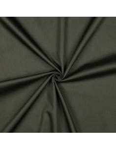 Tessuto satin di cotone - Verde militare