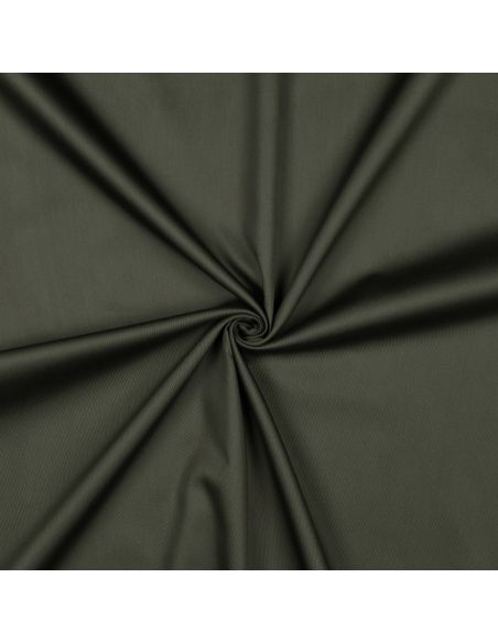 Tessuto satin di cotone - Verde militare