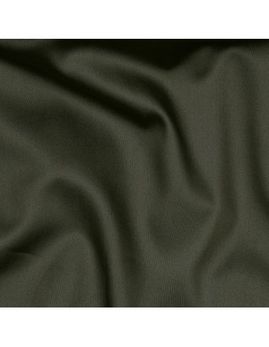 Tessuto satin di cotone - Verde militare