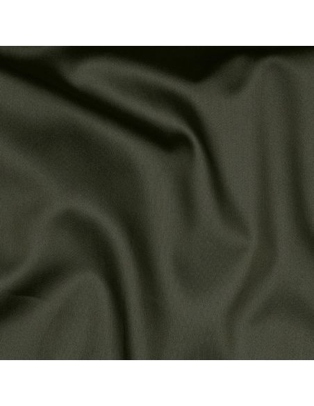 Tessuto satin di cotone - Verde militare