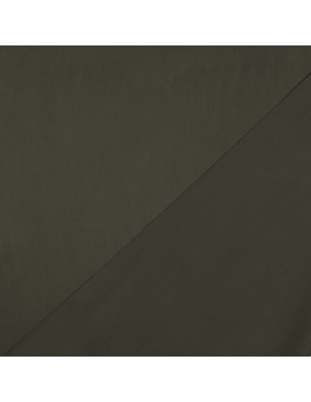 Tessuto satin di cotone - Verde militare