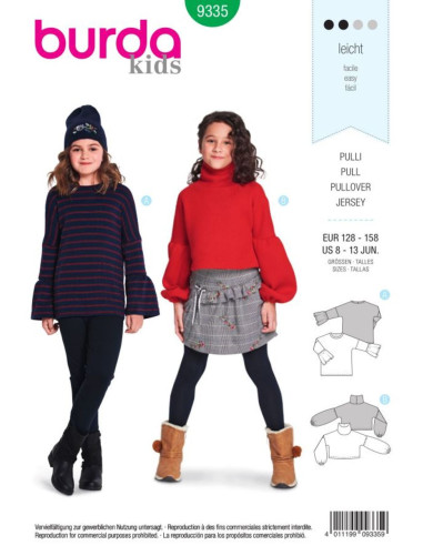 Modello di maglione - Burda 9335