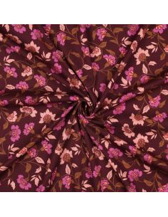 Tessuto viscosa pesante stretch Rosella - Bordeaux