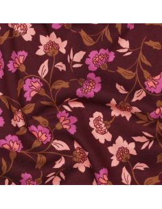 Tessuto viscosa pesante stretch Rosella - Bordeaux 2