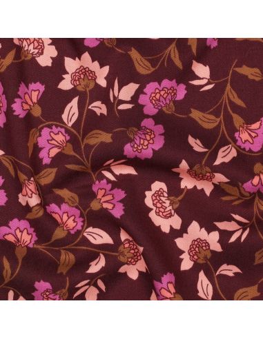 Tessuto viscosa pesante stretch Rosella - Bordeaux