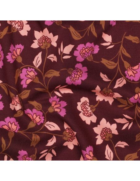 Tessuto viscosa pesante stretch Rosella - Bordeaux