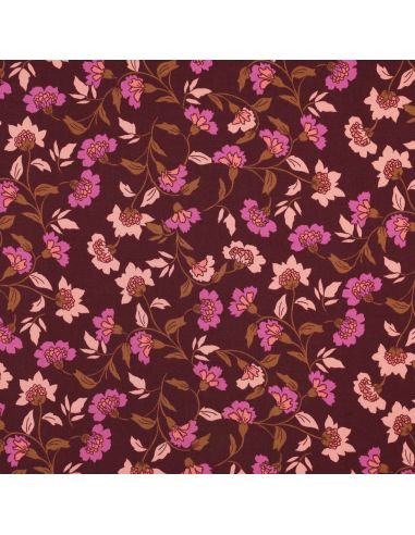 Tessuto viscosa pesante stretch Rosella - Bordeaux