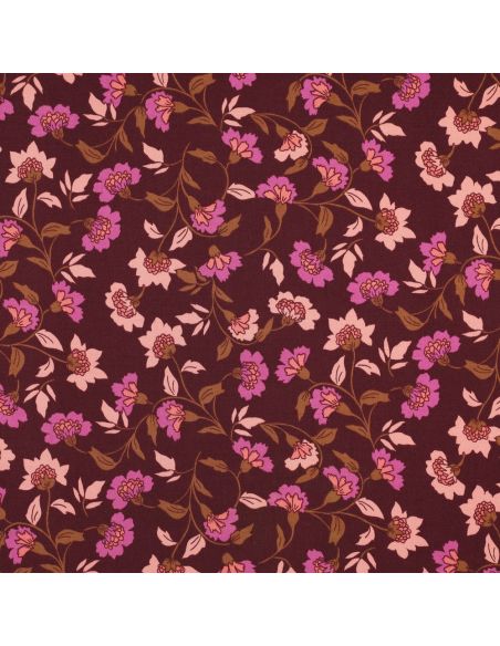 Tessuto viscosa pesante stretch Rosella - Bordeaux