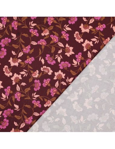 Tessuto viscosa pesante stretch Rosella - Bordeaux