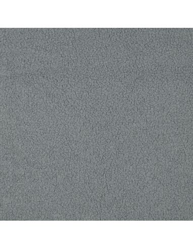 Tessuto pile Teddy double face - Grigio blu