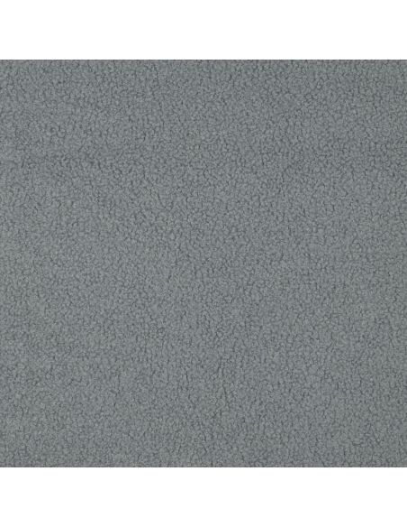 Tessuto pile Teddy double face - Grigio blu