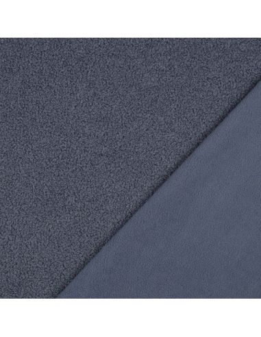 Tessuto pile Teddy double face - Jeans