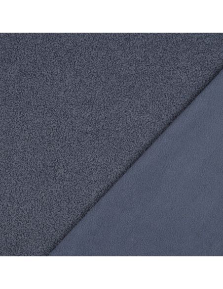 Tessuto pile Teddy double face - Jeans