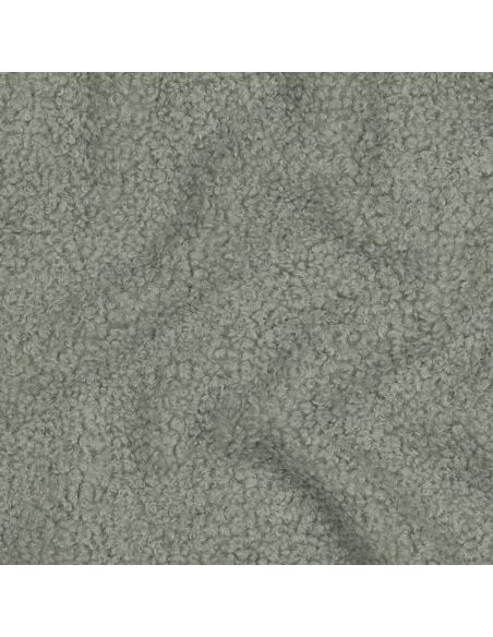 Tessuto in pile Teddy double face - Verde grigio