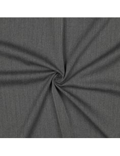 Tessuto chevron stretch fine - Grigio 2