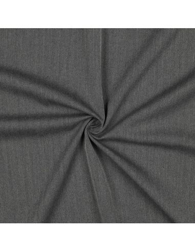 Tessuto chevron stretch fine - Grigio