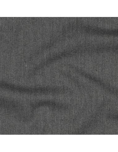Tessuto chevron stretch fine - Grigio