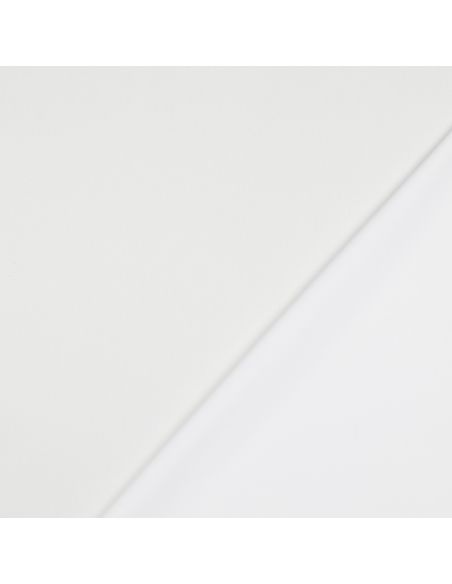 Tessuto micro satinato effetto seta - Bianco sporco