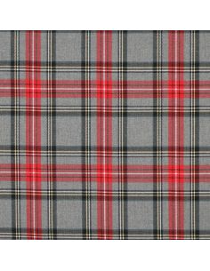 Tessuti tartan scozzesi - Rosso e grigio 2