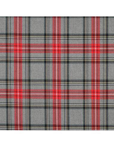 Tessuti tartan scozzesi - Rosso e grigio