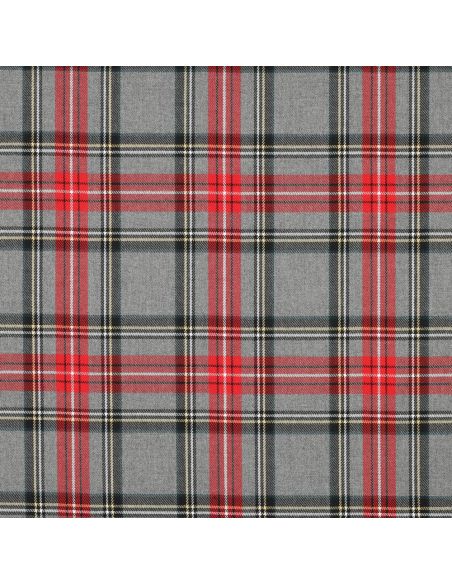 Tessuti tartan scozzesi - Rosso e grigio