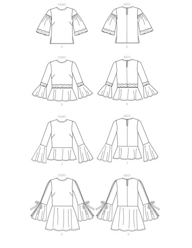 Modello di top - Butterick 6592