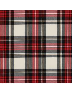 Tessuti tartan scozzesi - Nero, rosso, giallo e bianco 2