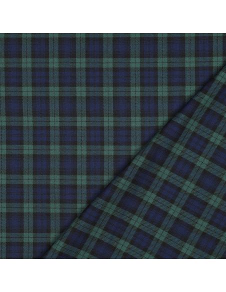 Tessuti tartan scozzesi - Nero, blu e verde