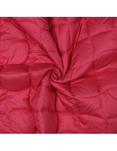 Tessuto trapuntato double face pop - Rosa e giallo