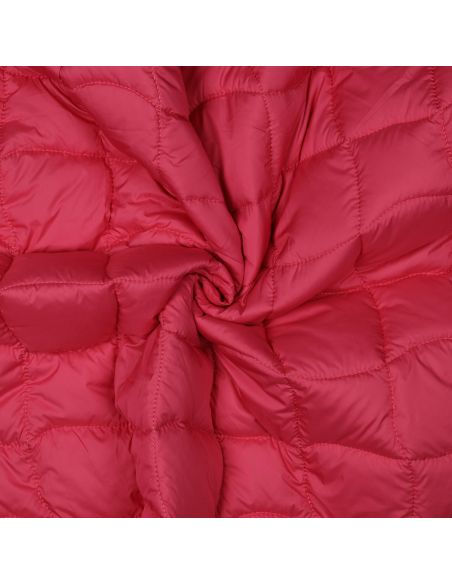 Tessuto trapuntato double face pop - Rosa e giallo