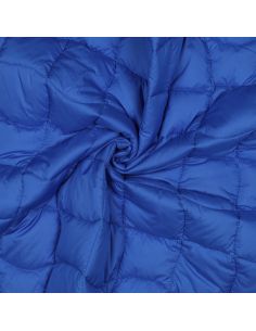 Tessuto trapuntato double face pop - Blu e verde anice 2