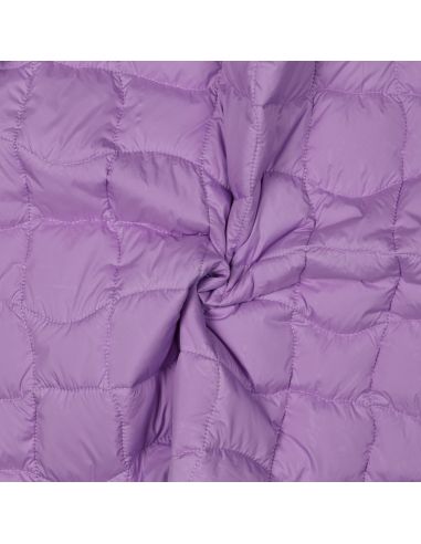 Tessuto trapuntato double face pop - Lilla e albicocca