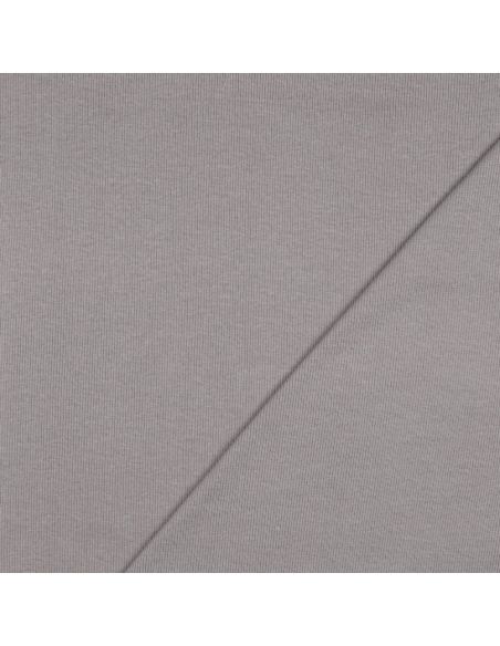 Tessuto jersey a coste - Grigio