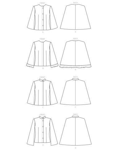 Modello di mantello - Butterick 6603