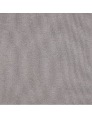 Tessuto jersey a coste - Grigio