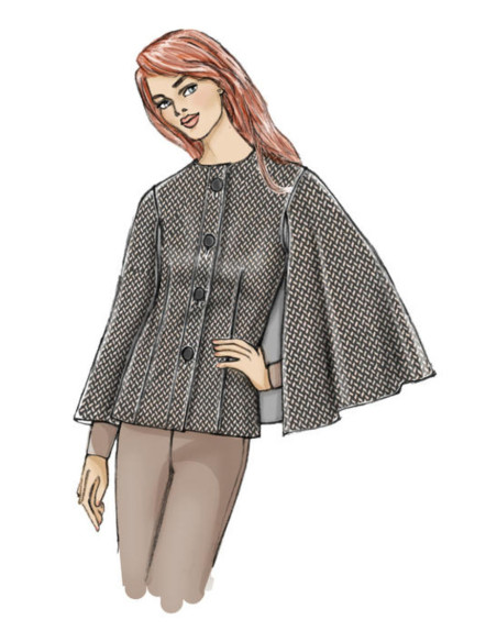 Modello di mantello - Butterick 6603