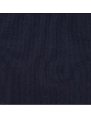 Tessuto jersey a coste - Blu marino