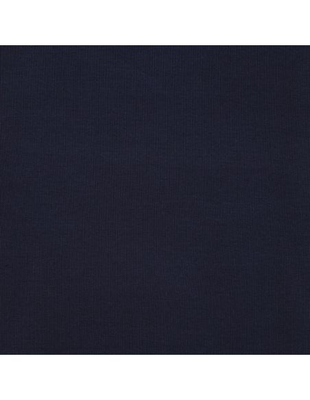 Tessuto jersey a coste - Blu marino