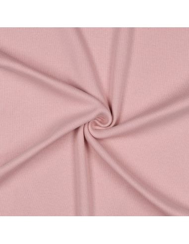 Tessuto jersey a coste - Blush