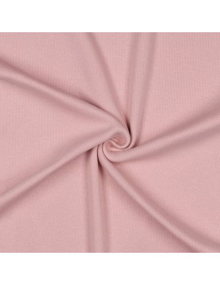 Tessuto jersey a coste - Blush