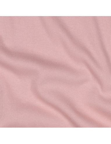 Tessuto jersey a coste - Blush
