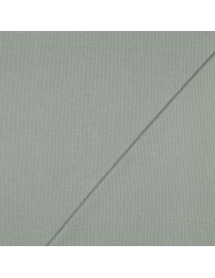 Tessuto jersey a coste - Verde grigio 2