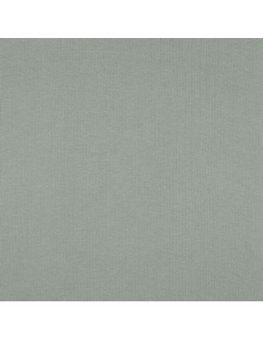 Tessuto jersey a coste - Verde grigio