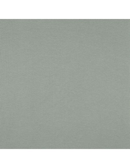 Tessuto jersey a coste - Verde grigio