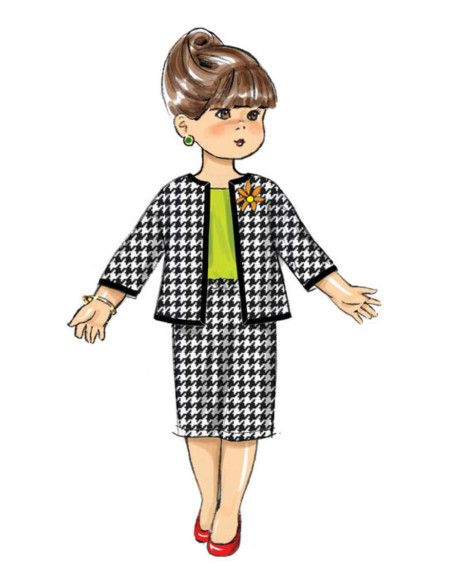 Modello di abbigliamento per bambola - Butterick 6606