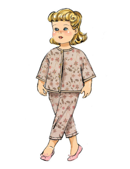 Modello di abbigliamento per bambola - Butterick 6606