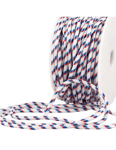 Cordone multicolore sport - Bianco, blu e rosso