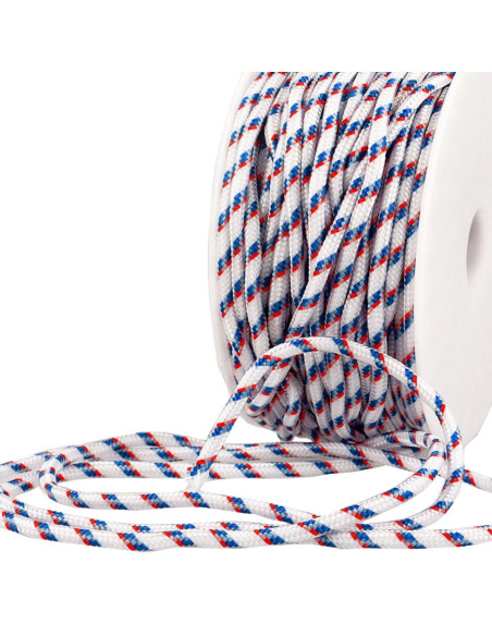 Cordone multicolore sport - Bianco, blu e rosso