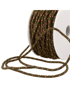 Cordone multicolore sport - Kaki, rosso e bianco
